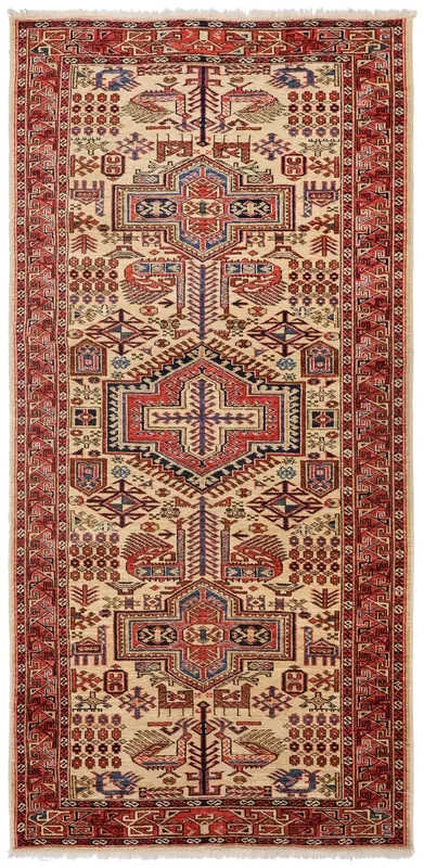 Akstafa Handwoven Tribal Rug, 77659