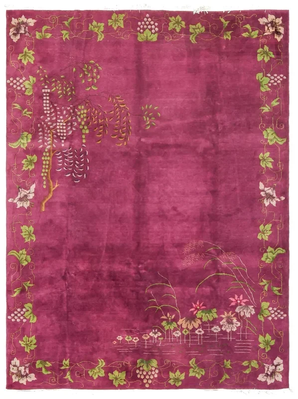 Antique Art Deco Handwoven Traditional Rug, J70471
