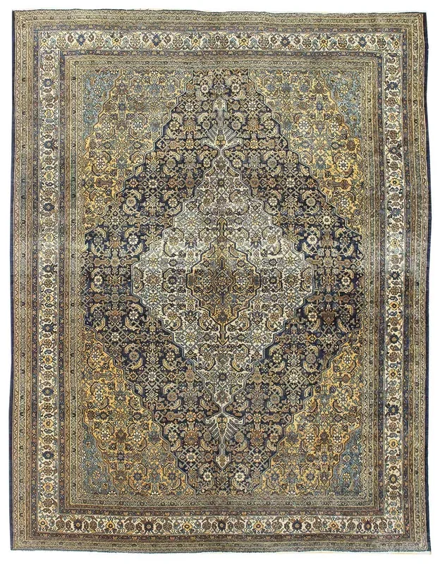 Antique Bibikabad Handwoven Tribal Rug, JF6349