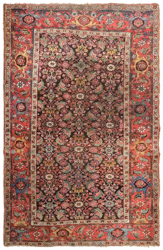 Antique Bijar Handwoven Tribal Rug, J68077