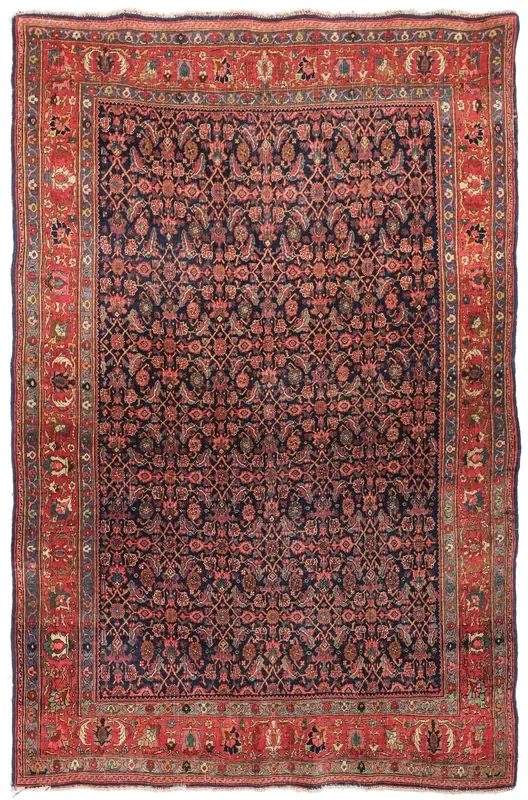 Antique Bijar Handwoven Tribal Rug, J76405