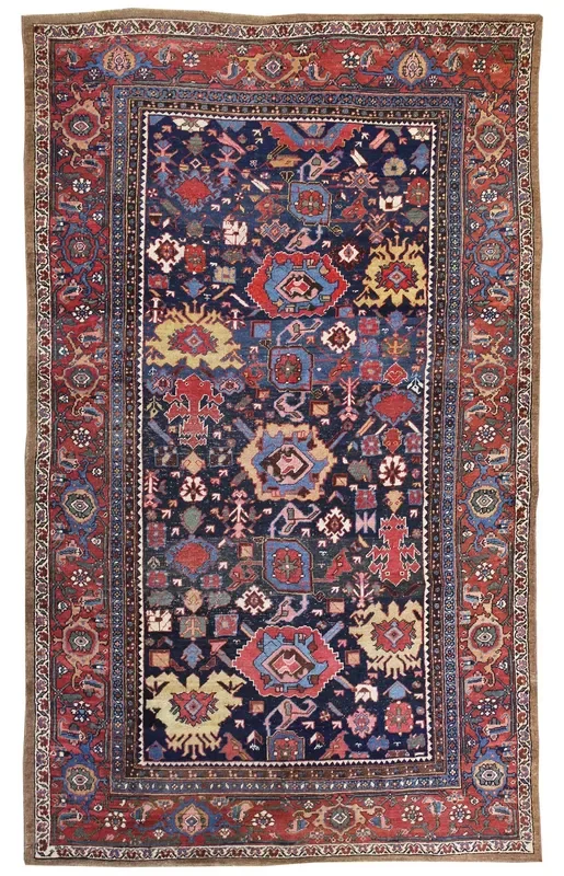 Antique Bijar Handwoven Tribal Rug, JF8329