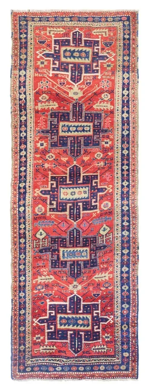 Antique Heriz Handwoven Tribal Rug, J75685