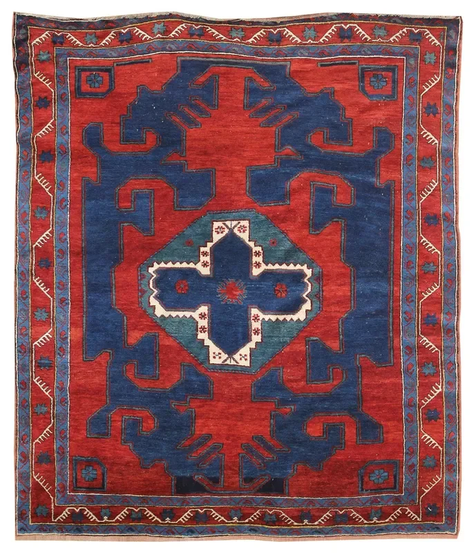 Antique Kazak Handwoven Tribal Rug, 53400