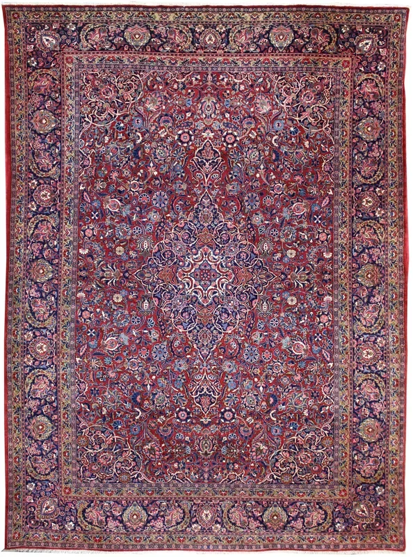 Antique Keshan Handwoven Traditional Rug, JF8408
