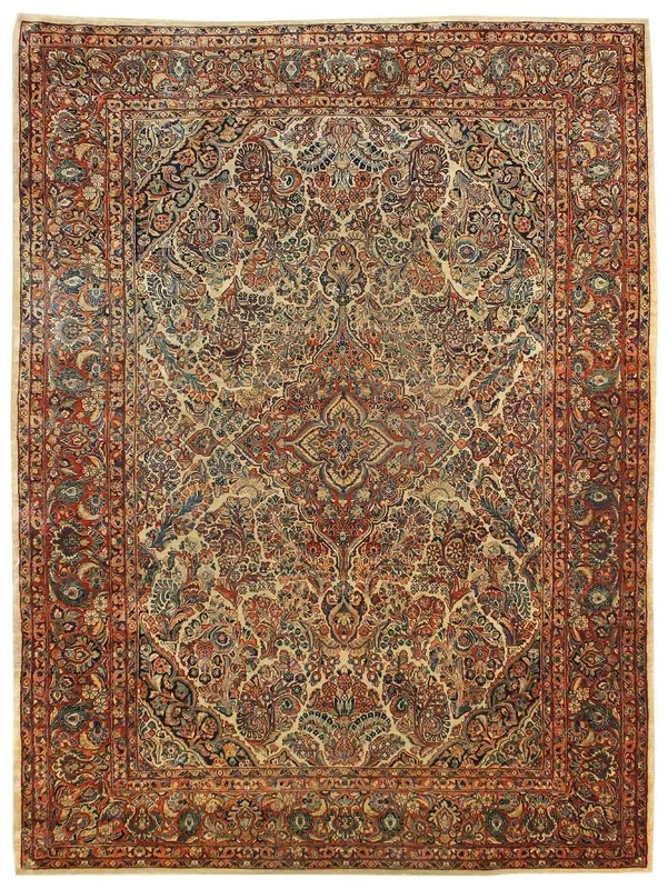 Antique Sarouk Handwoven Traditional Rug, JF7771