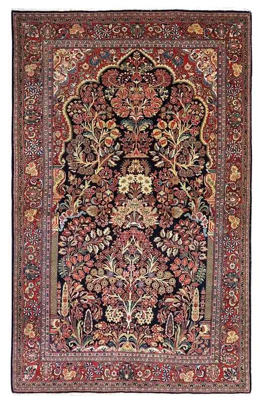 Antique Sarouk PrayerHandwoven Traditional Rug, J67882