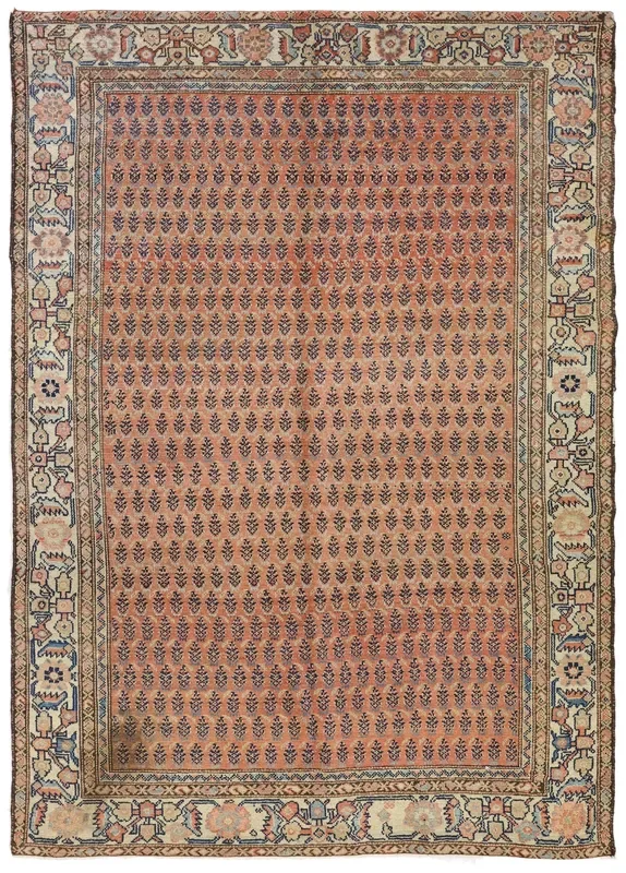 Antique Seraband Handwoven Tribal Rug, J75315
