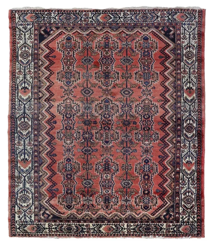 Antique Serriband Handwoven Tribal Rug, J67860