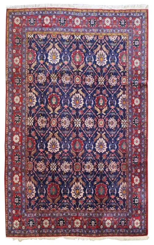 Antique Veramin Handwoven Tribal Rug, JF8383
