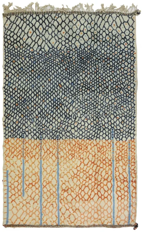 Berber Handwoven Tribal Rug, J62409