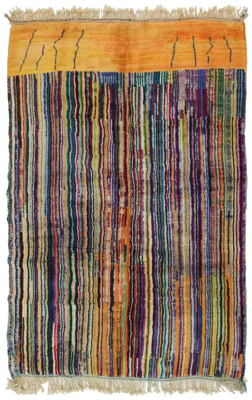 Berber Handwoven Tribal Rug, J71906