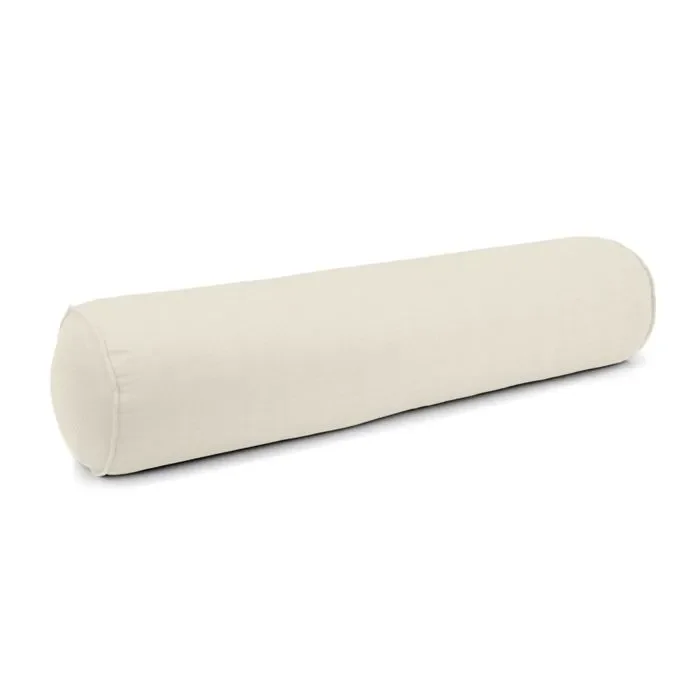 Bolster Pillow in Lush Linen – Antique White