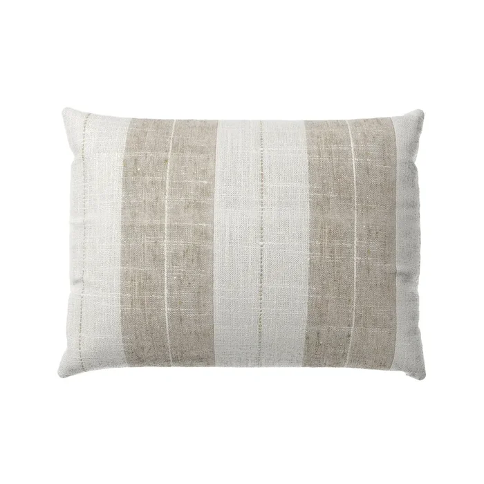 Boudoir Pillow in French Laundry Stripe – Champagne