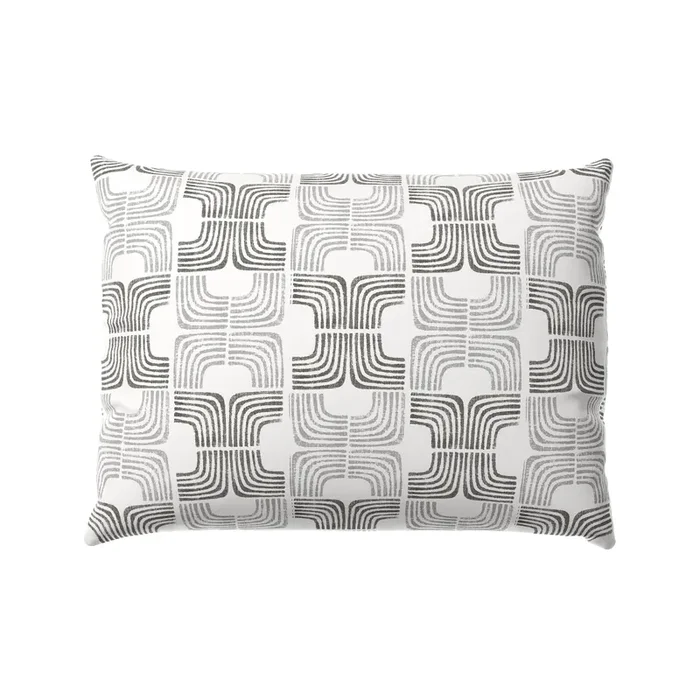 Boudoir Pillow in Groovy – Pewter