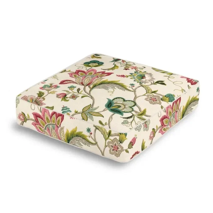Box Floor Pillow in Fleur De Leaf – Blossom