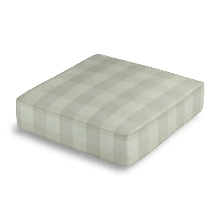Box Floor Pillow in Foxy Plaid – Dune