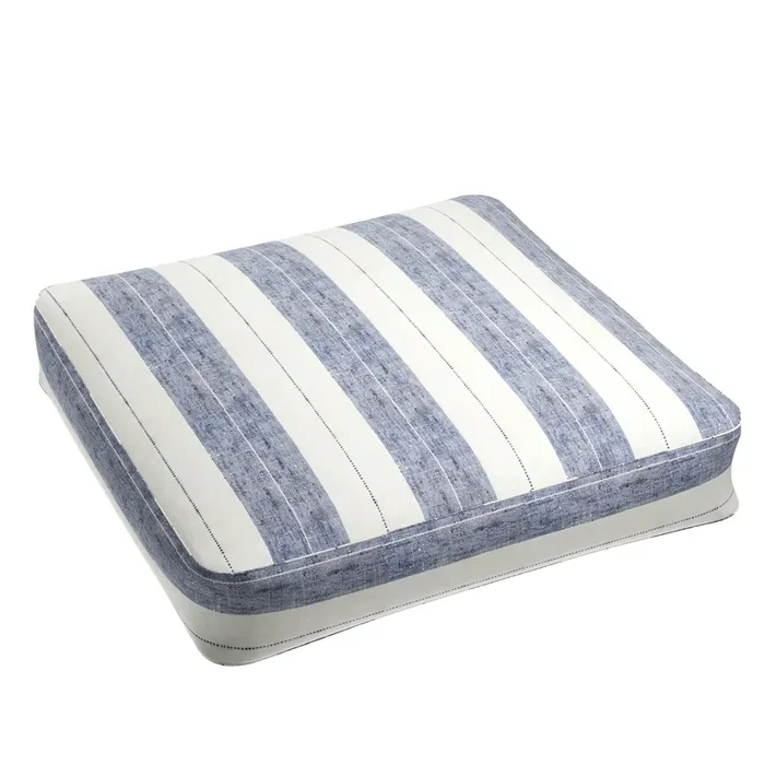 Box Floor Pillow in French Laundry Stripe – Navy