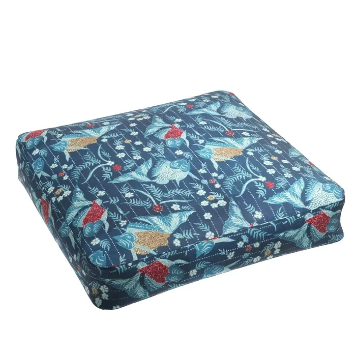 Box Floor Pillow in Koi Pond – Blue