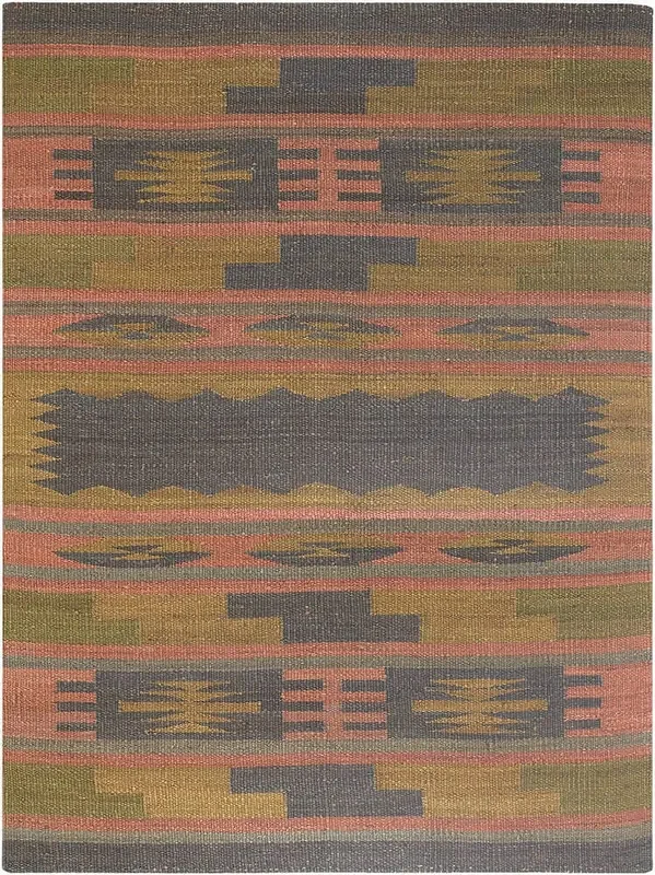 Chandra Arsana Ars9005 Peach / Gold / Smoke Grey / Green Rugs