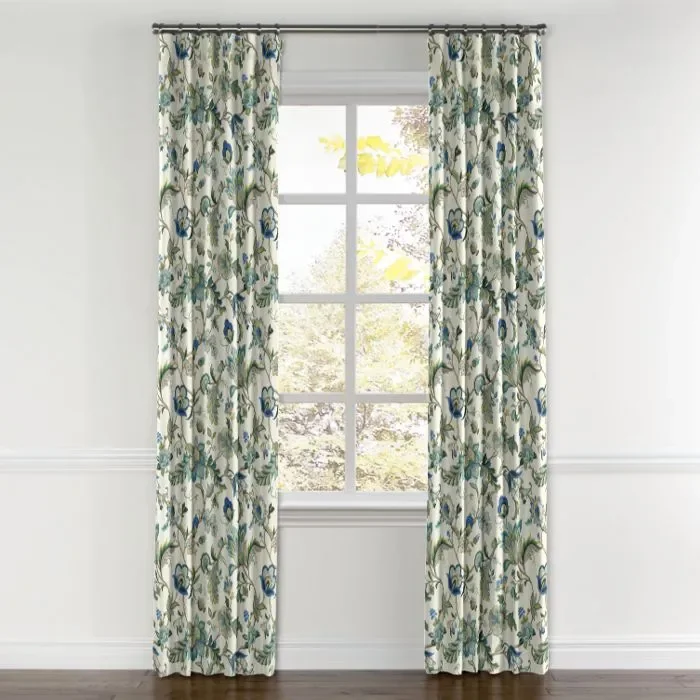 Convertible Drapery in Fleur De Leaf – True Blue