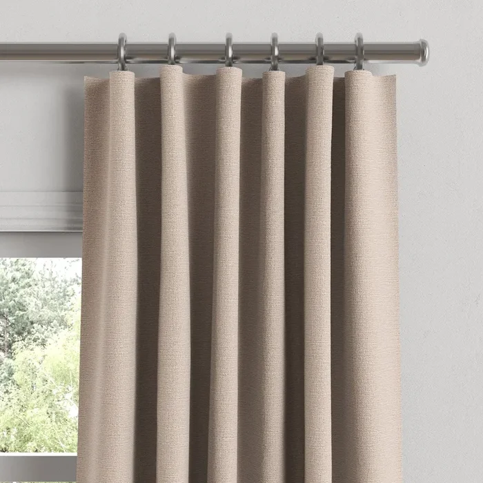 Convertible Drapery in Slubby Linen – Cashmere