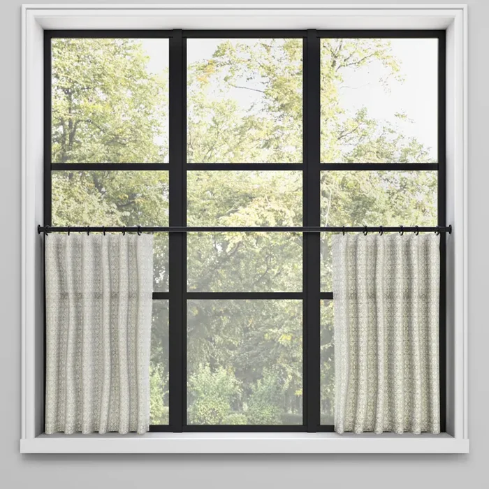 Convertible Pleat Cafe Curtain in Palazzo – Linen