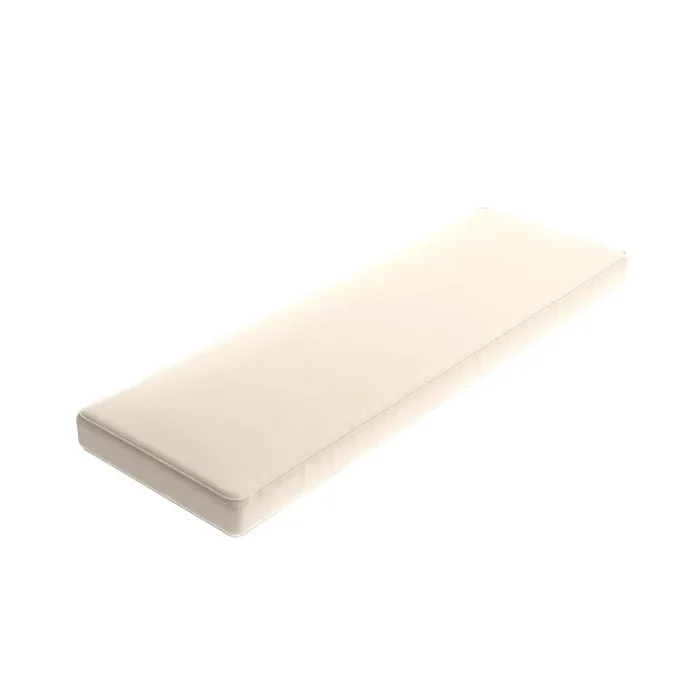 Custom Bench Cushion in Slubby Linen – Ivory