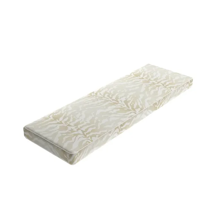 Custom Bench Cushion in Tiger – Linen