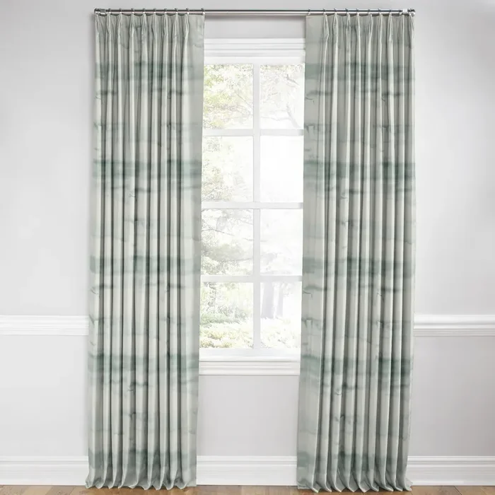 Euro Pleat Drapery in Up In The Sky – Aqua