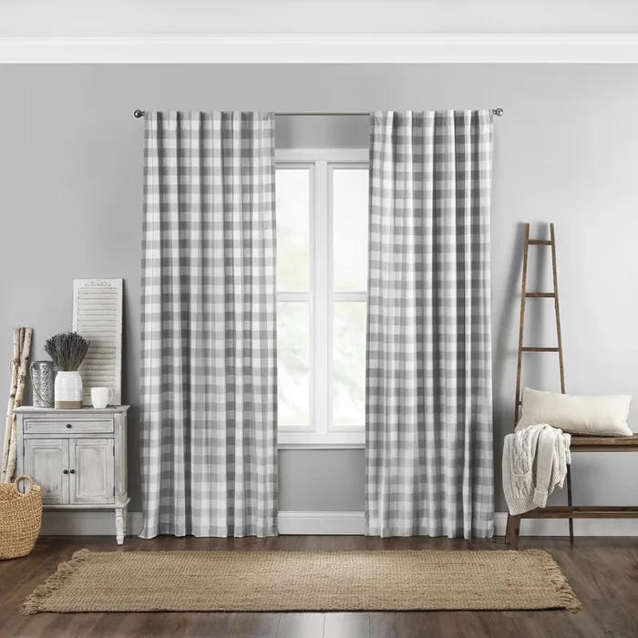 Farmhouse Living Buffalo Check Window Curtain