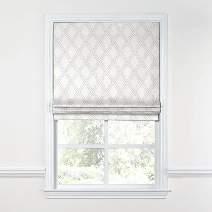 Flat Roman Shade in Diamonds Are Forever – Ash