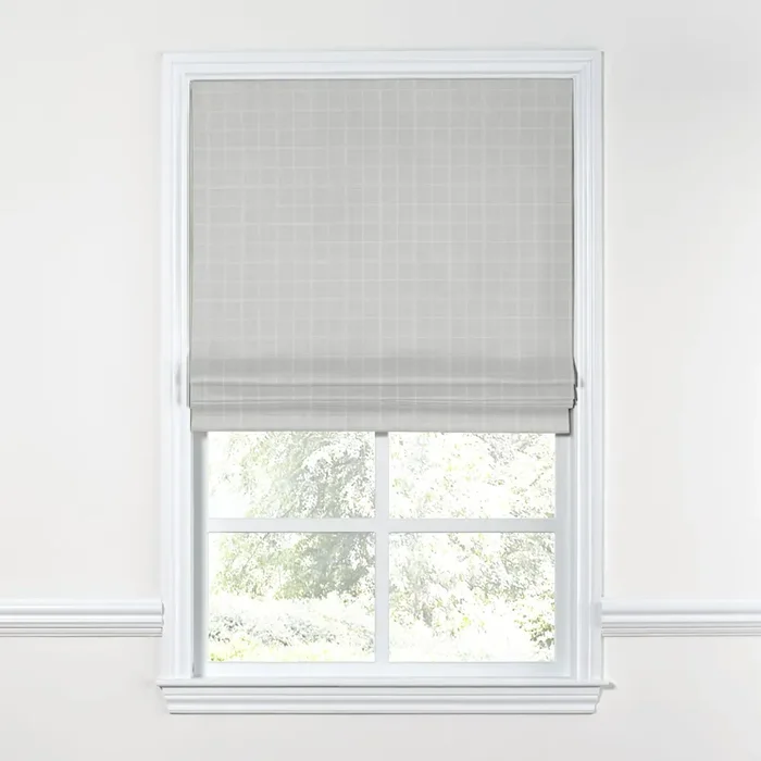 Flat Roman Shade in Moray – Pearl