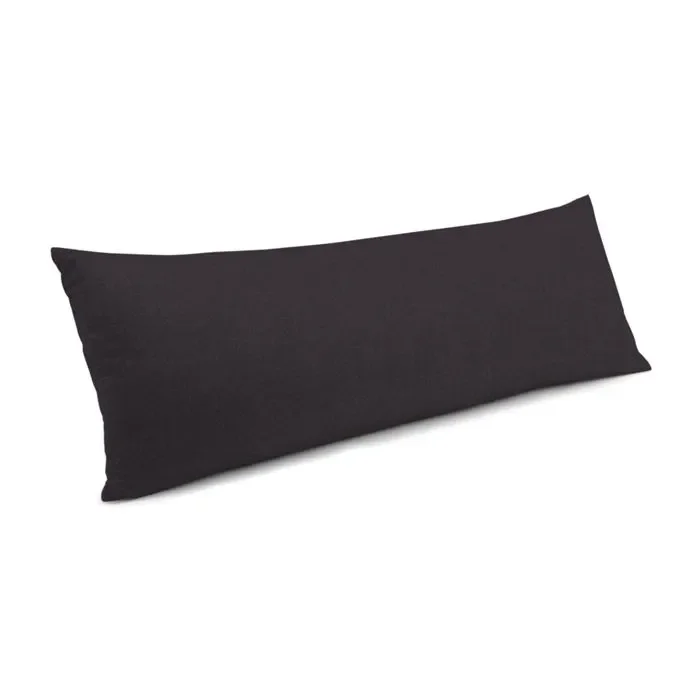 Large Lumbar Pillow in Classic Velvet – Charcoal