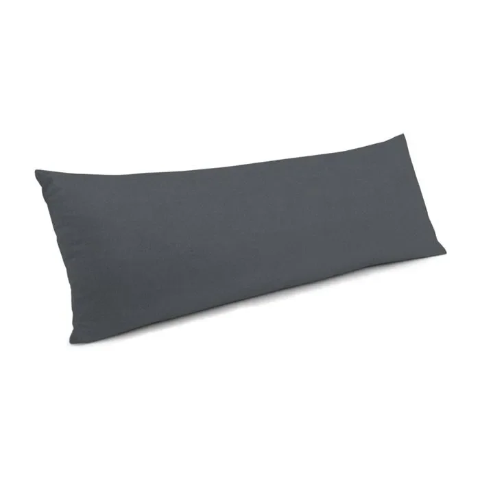 Large Lumbar Pillow in Classic Velvet – Steel