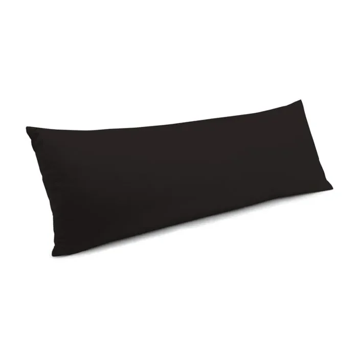 Large Lumbar Pillow in Sunbrella® Canvas – Black
