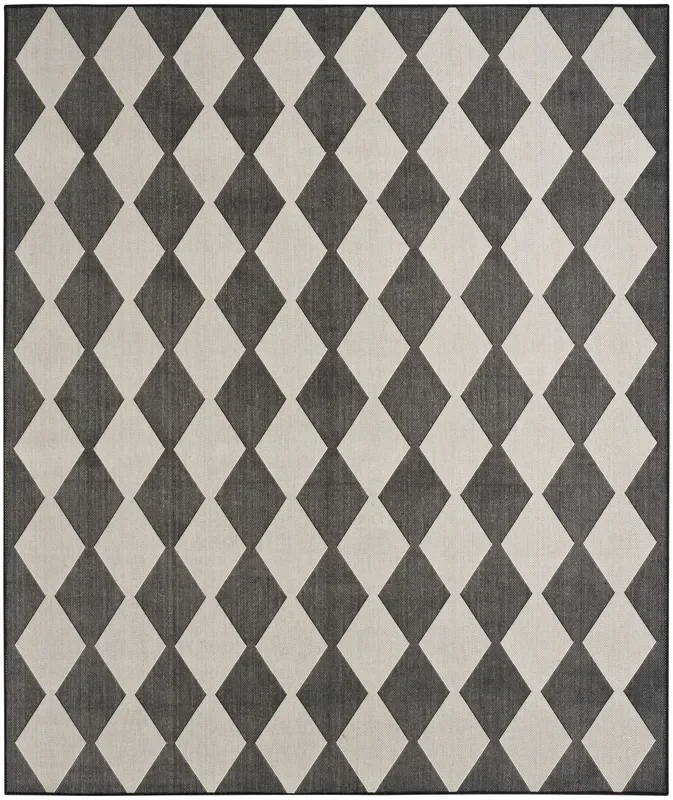 Nourison Positano Pos04 Black Rug