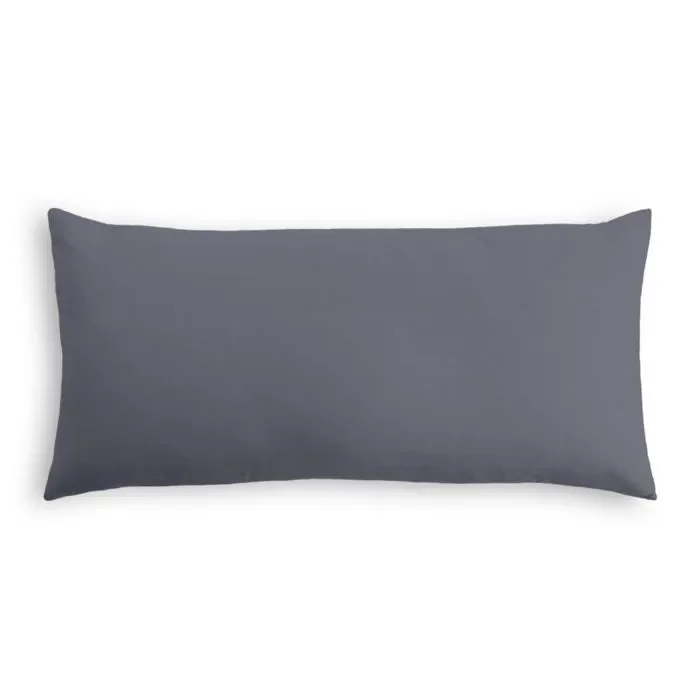 Outdoor Lumbar Pillow in Sunbrella® Canvas – Charcoal