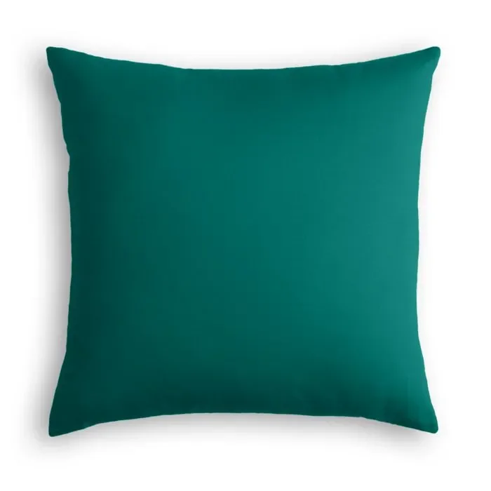 Outdoor Pillow in Sunbrella® Canvas – Teal
