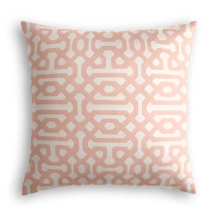 Outdoor Pillow in Sunbrella® Fretwork – Cameo