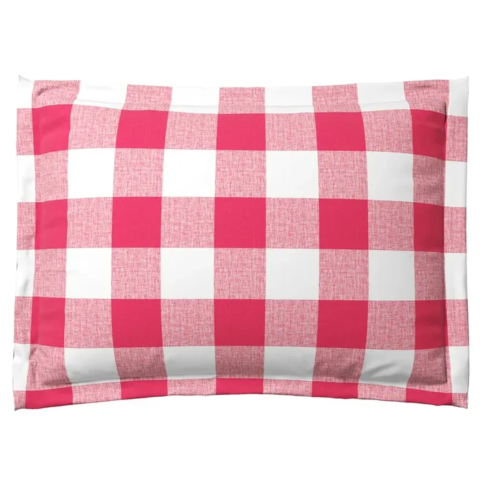 Pillow Sham in Buffalo Check – Flamingo