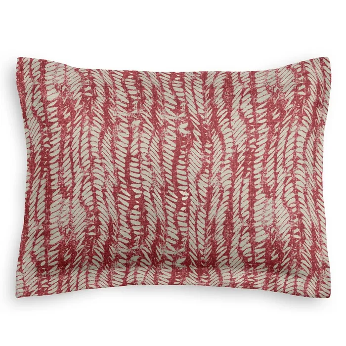 Pillow Sham in Rope Walk – Grenadine