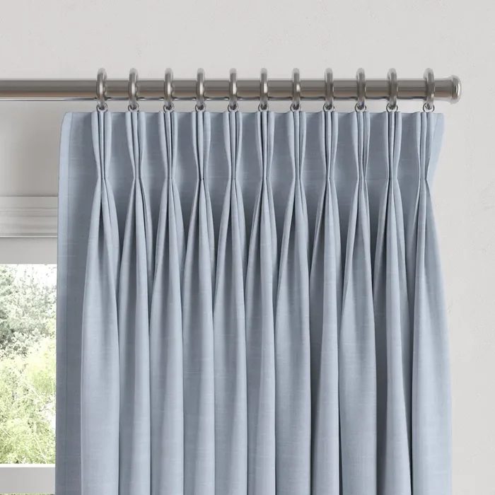 Pinch Pleat Drapery in Classic Linen – Opal