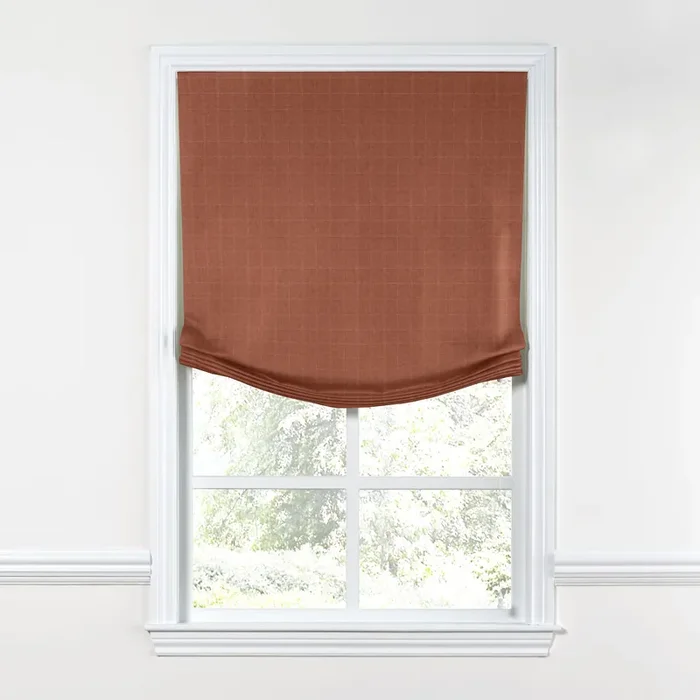 Relaxed Roman Shade in Moray – Clay
