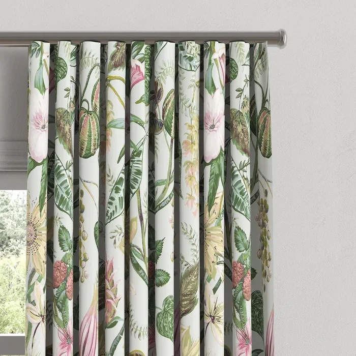 Ripplefold Drapery in Botanical – Seamist