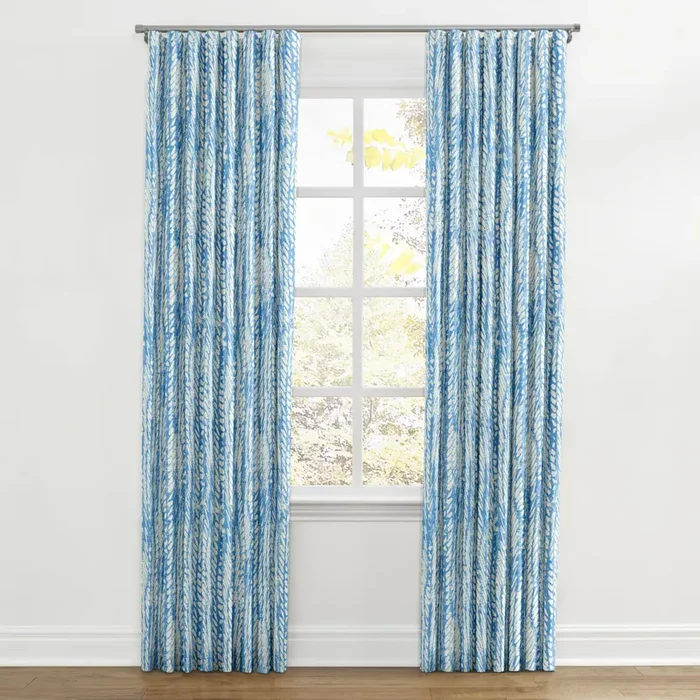 Ripplefold Drapery in Rope Walk – Persian Blue