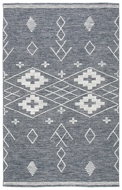 Safavieh Kilim Klm851H Charcoal/Ivory Rug