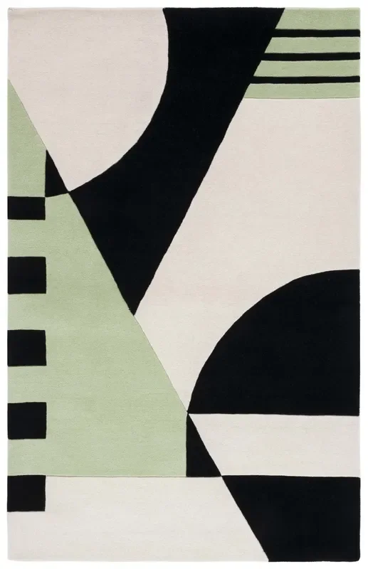 Safavieh Rodeo Drive Rd863Z Black/Green Rug