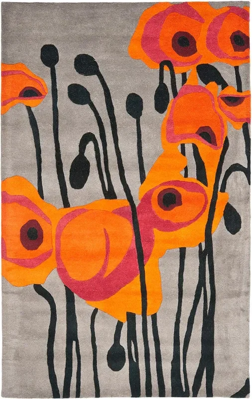 Safavieh Soho Soh853B Grey / Orange Rugs