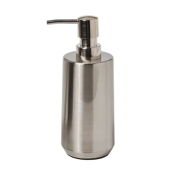Saturday Knight Ltd Roche Sturdy Iron Bath Lotion Pump Dispenser – 7.74×2.89×2.89″, Nickel